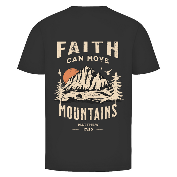 Herren T-Shirt faith can move mountains matthew 17:20