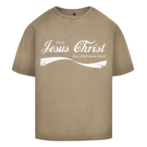 Oversize Washed T-Shirt enjoy jesus christ