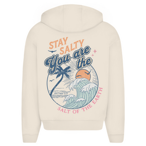 Oversize Zipper Hoodie stay salty