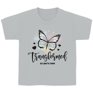 Kinder T-Shirt transformed by gods love