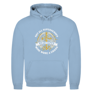 Herren Hoodie mine superheroes wore cross