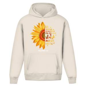 Oversize Hoodie Ohne Kordel christus der mich stark macht philipper 4.13