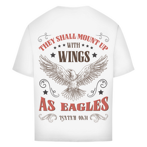 Oversize T-Shirt mount up with wings isaiah 40:31