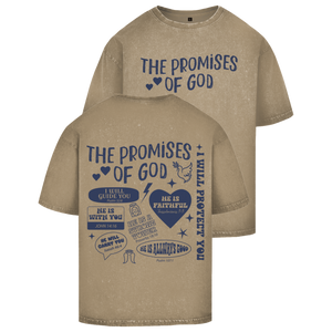 Oversize Washed T-Shirt the promises of god psalm 107:1