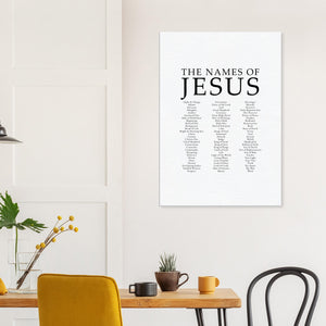 the names of jesus Leinwandbild