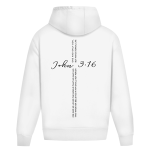 Oversize Hoodie Ohne Kordel for god so loved the world john 3:16