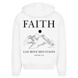 Oversize Zipper Hoodie faith minimalistisch matthew 17:20