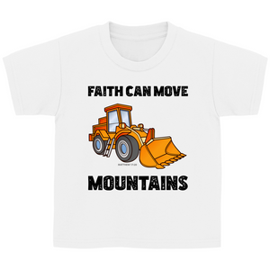 Kinder T-Shirt faith can move mountains matthew 17:20