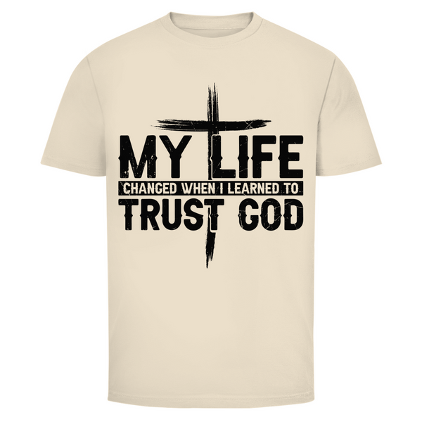 Herren T-Shirt when i learned to trust god