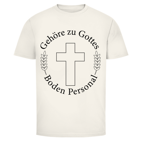 Herren T-Shirt gehöre zu gottes boden personal