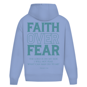 Oversize Hoodie Ohne Kordel faith over fear psalm 118:6