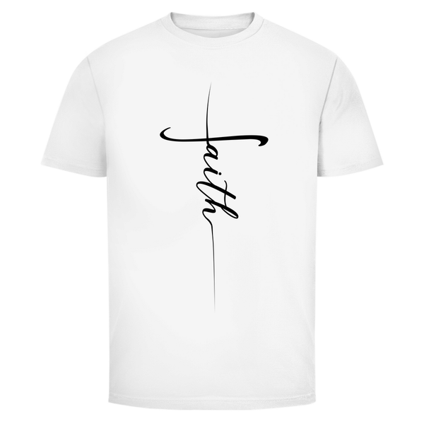 Herren T-Shirt faith kreuz