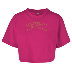 Damen Oversize Crop Top yhwh