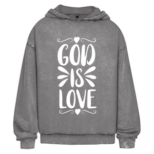 Oversize Washed Hoodie god is love