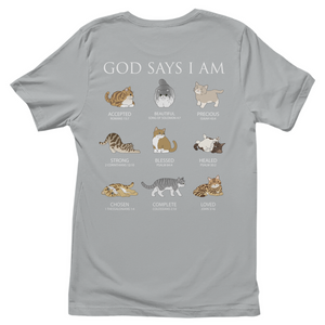 Damen T-Shirt god says i am accepted romans 15:7