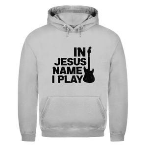 Herren Hoodie in jesus name i play guitarist