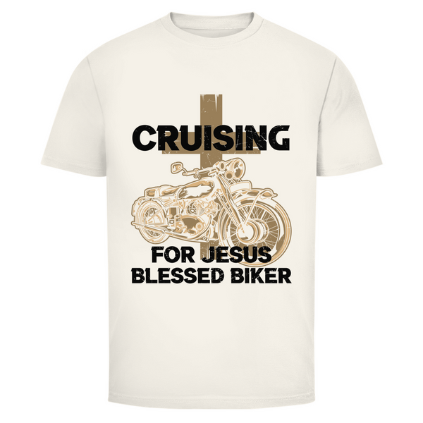 Herren T-Shirt cruising for jesus blessed biker