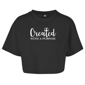 Damen Oversize Crop Top created with a purpose