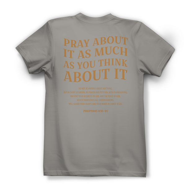 Damen Bio T-Shirt pray about it philippians 4:6-7