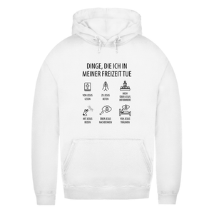 Damen Hoodie dinge die ich in meiner freizeit tue