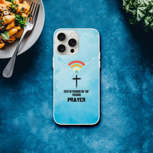 password for god is prayer iPhone-Hülle