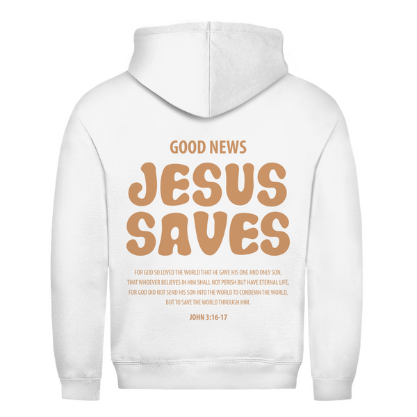 Herren Hoodie jesus saves john 3:16-17