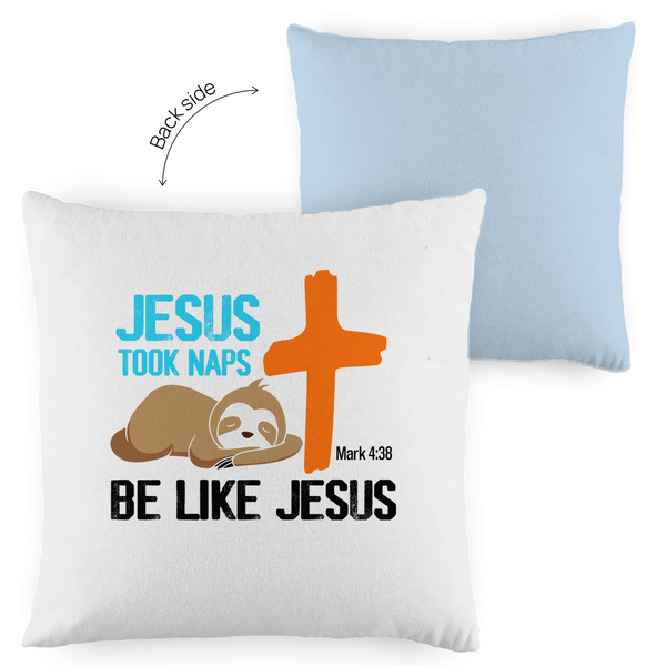 Kopfkissen zweifarbig jesus took naps mark 4:38