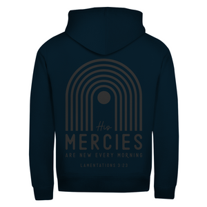 Zipper Hoodie his marcies lamentations 3:23