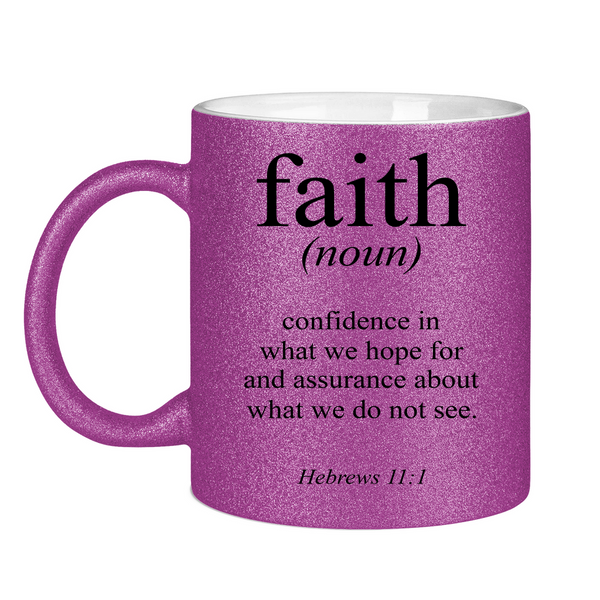 Glitzertasse faith definition