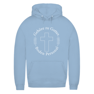 Damen Hoodie gehöre zu gottes boden personal