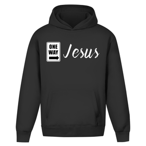 Oversize Hoodie Ohne Kordel one way jesus
