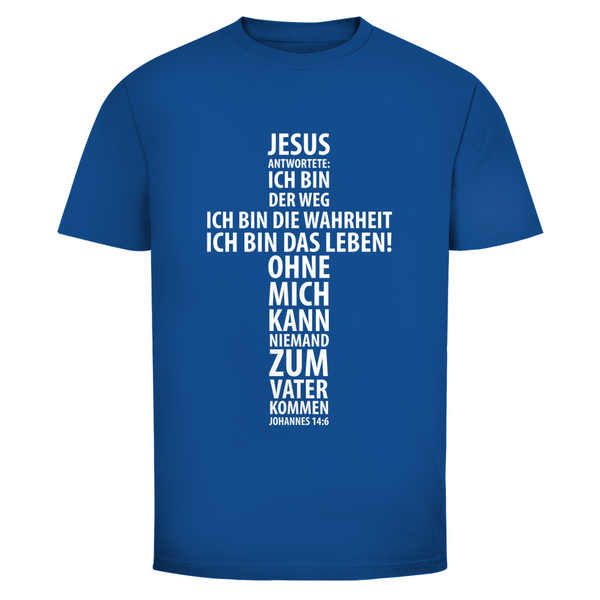 Herren T-Shirt jesus: ich bin das leben johannes 14:6