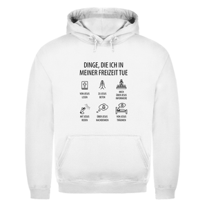 Herren Hoodie dinge die ich in meiner freizeit tue
