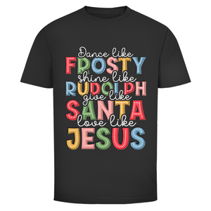 Herren T-Shirt give like santa love like jesus