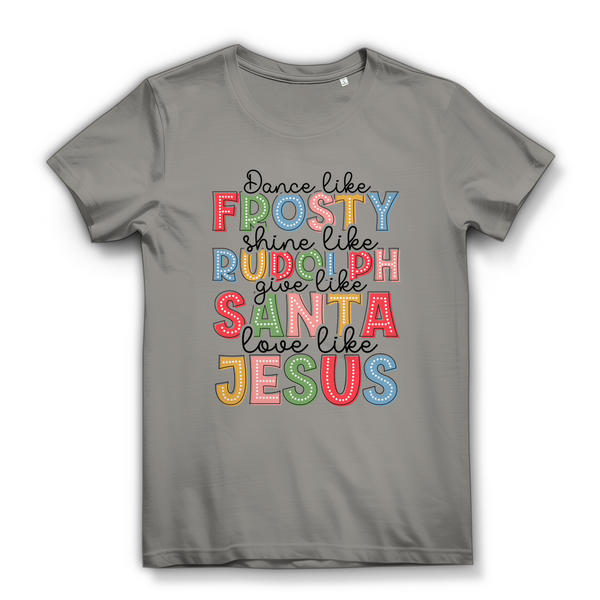 Damen Bio T-Shirt give like santa love like jesus