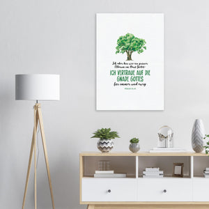 gnade gottes psalm 52.10 Leinwandbild