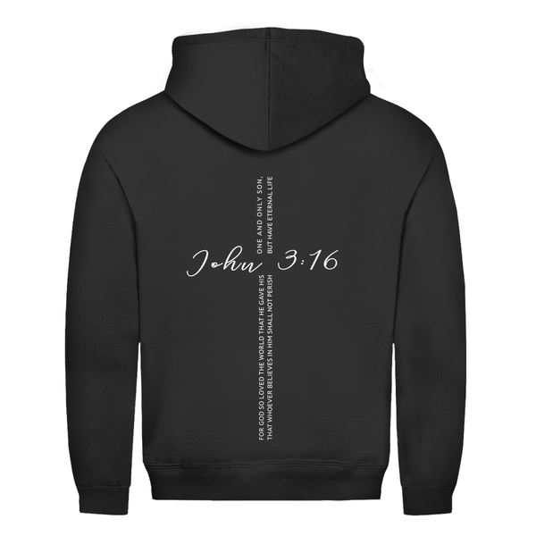 Herren Hoodie for god so loved the world john 3:16