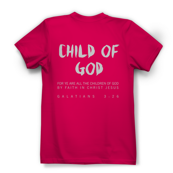 Damen Bio T-Shirt child of god galatians 3:26