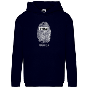 Kinder Hoodie unikat psalm 13:9