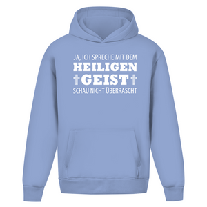 Oversize Hoodie Ohne Kordel ich spreche mit dem heiligen geist