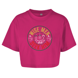 Damen Oversize Crop Top wise men seek him