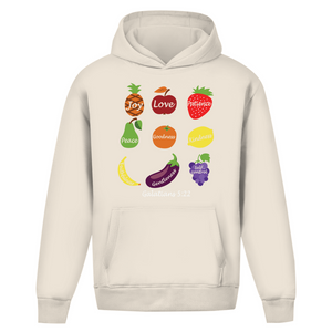 Oversize Hoodie Ohne Kordel Joy Love Patience galatians 5:22