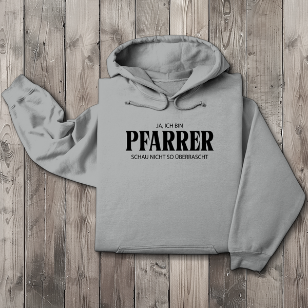 Herren Hoodie ich bin pfarrer