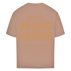 Oversize T-Shirt jesus saves john 3:16-17