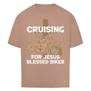 Oversize T-Shirt cruising for jesus blessed biker