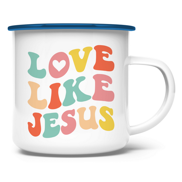 Emaille Tasse love like jesus