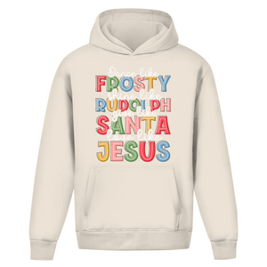 Oversize Hoodie Ohne Kordel give like santa love like jesus