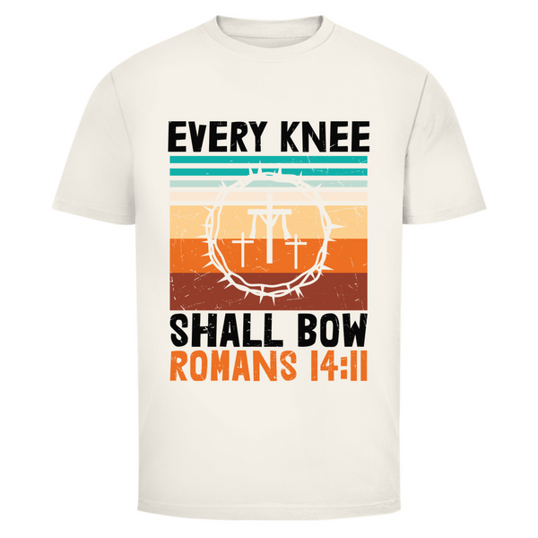 Herren T-Shirt every knee shall bow romans 14:11