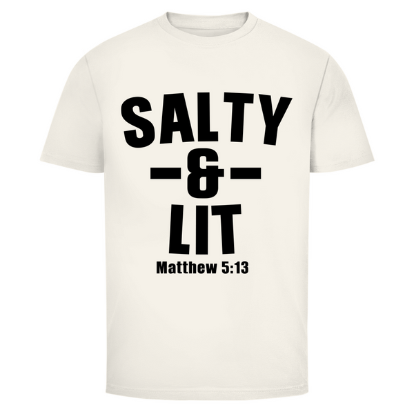 Herren T-Shirt salty and lit matthew 5:13