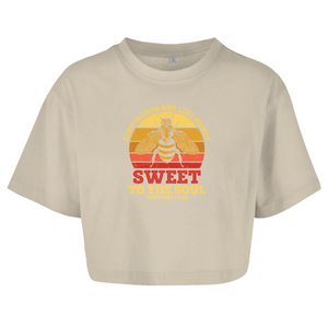 Damen Oversize Crop Topkind words are like honey proverbs 16:24